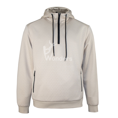 Άνδρες 1/4 Ζιπ Πουλόβερ Hoodie Sweatshirts με Drawcord